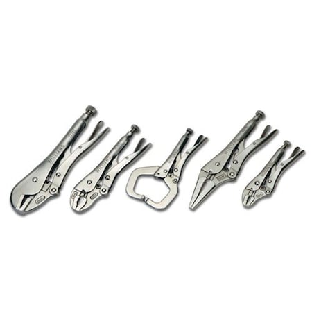 Williams 23076 Locking Plier Set, 5 Pieces JHW23076